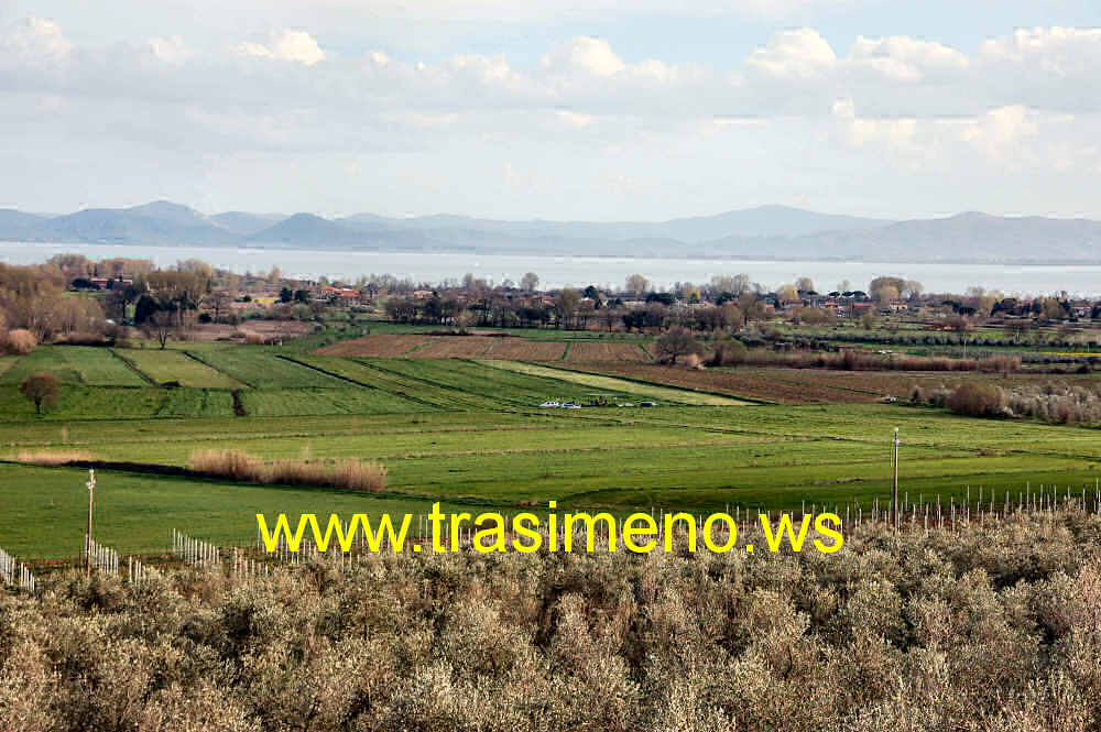 La valle dal Sanguineto fino al Lago Trasimeno